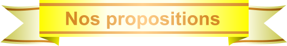 Nos propositions
